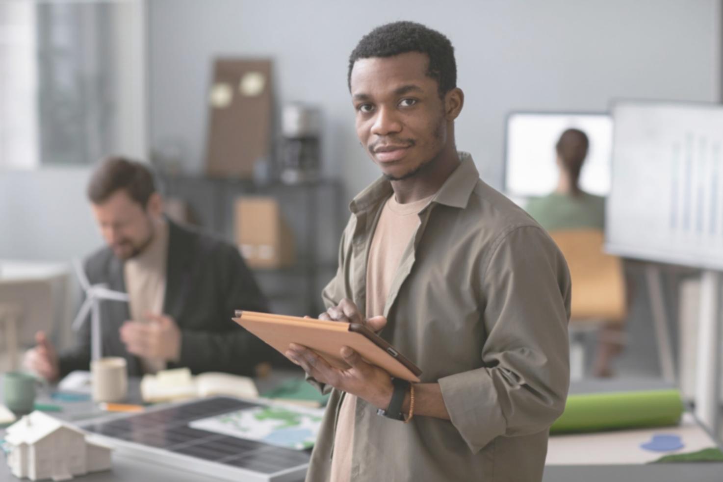 Teilnehmer bei praktischer Budgetübung